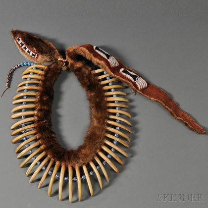 Pawnee-style Bear Claw Necklace