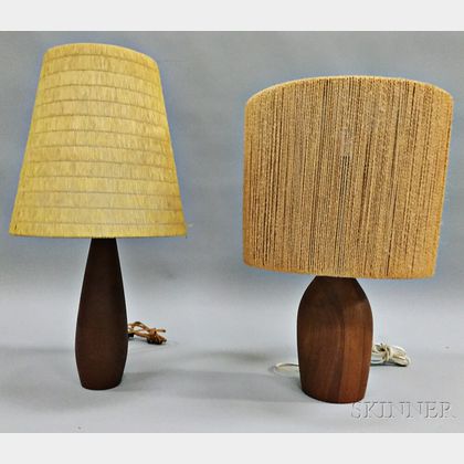 Two Danish Modern Table Lamps 