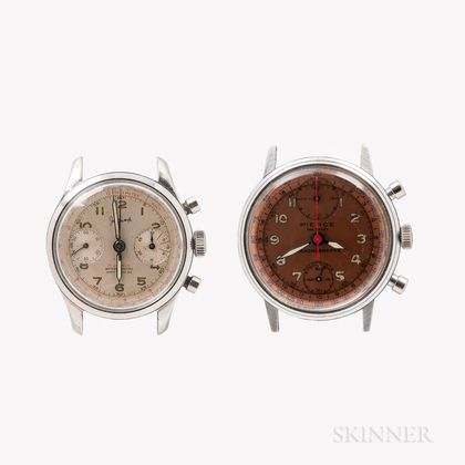 Two Manual-wind Chronograph Wristwatches