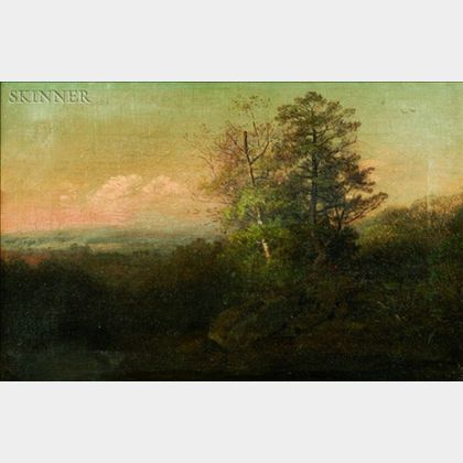 Attributed to John White Allen Scott (American, 1815-1907) Landscape with Trees
