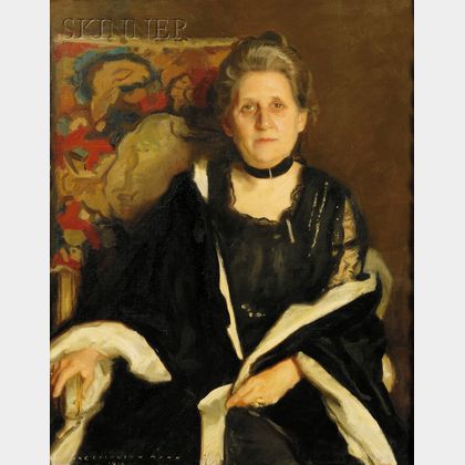 Harrington Mann (Scottish/American, 1865-1937) Portrait of Amelia Herrick Pond
