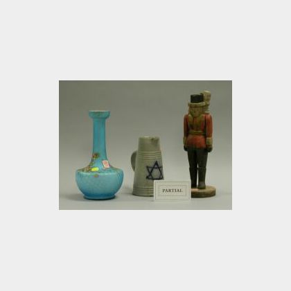 Five Assorted Vases, Figure and Jug