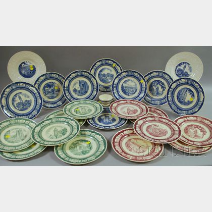 Twenty-two Wedgwood Cornell University Ceramic Plates