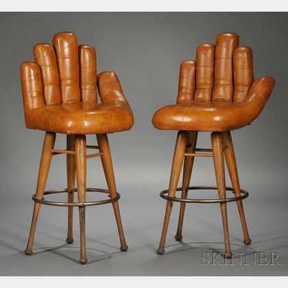 Pair of Baseball-inspired Collectable Stools