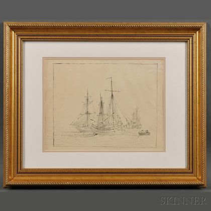 British School, 19th Century Sailing Vessels