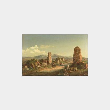 Attributed to Jacob George Strutt (British, 1790-1864) Roman Ruins