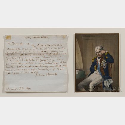 Horatio Nelson, First Viscount Nelson, First Duke Bronte (1758-1805) Autograph Letter, Signed, 4 March 1801, aboard the Saint George