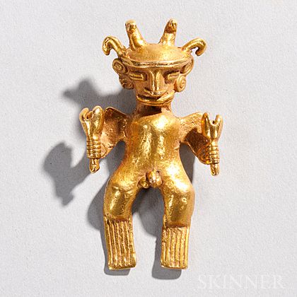 Pre-Columbian Gold Shaman Figure