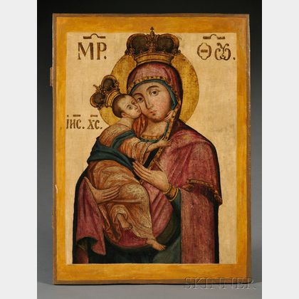 Russian Icon of the Vladimir Mother of God