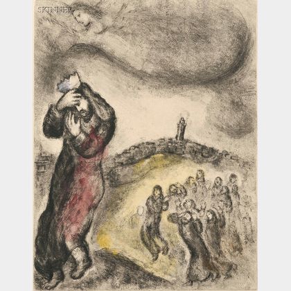 Marc Chagall (French/Russian, 1887-1985) Four Plates from BIBLE
