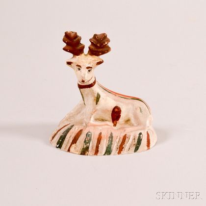 Chalkware Figure of a Deer