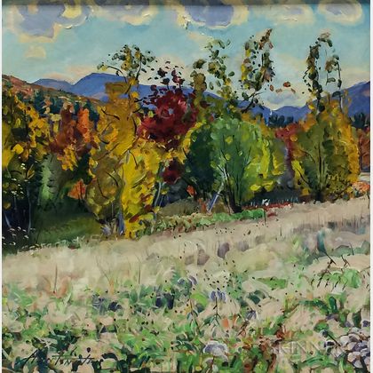 Christopher Huntington (American, b. 1938) October Landscape