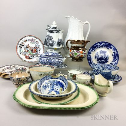 Twenty-nine Pieces of English Ceramic Tableware