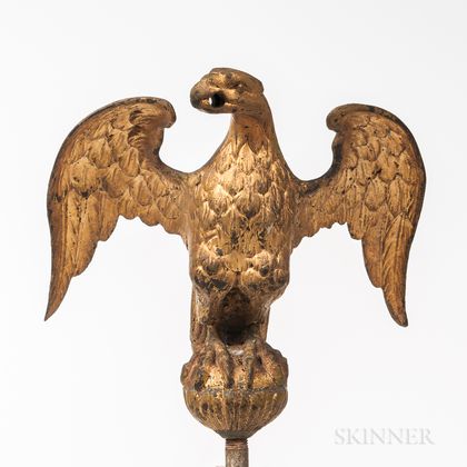 Gilt-bronze Eagle Finial