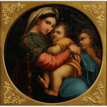 After Raphael (Italian, 1483-1520) Madonna della Sedia.
