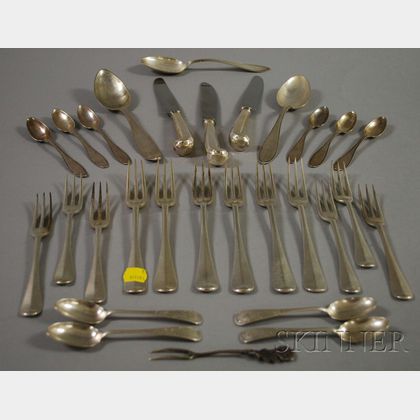 Group of Mainly English Silver Flatware