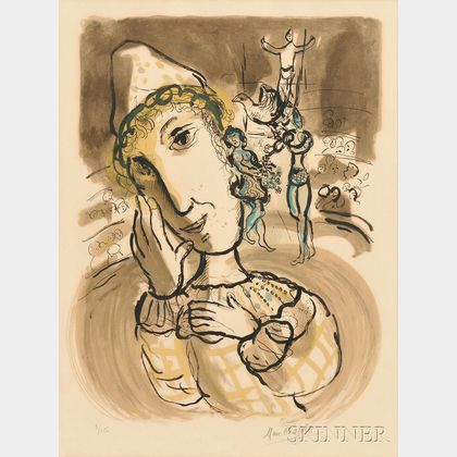 Marc Chagall (Russian/French, 1887-1985) Le cirque au clown jaune