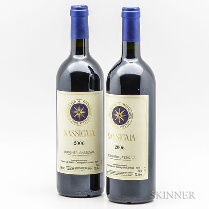Tenuta San Guido Sassicaia 2006, 2 bottles 