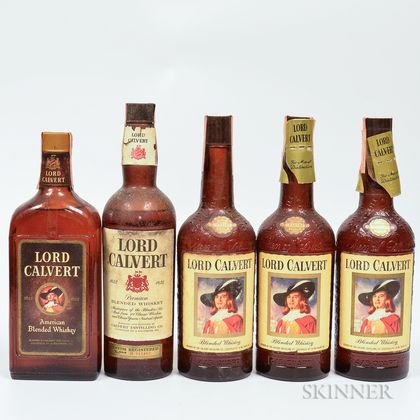 Mixed Calvert, 5 4/5 quart bottles 