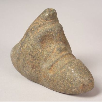 Pre-Columbian Carved Stone "Zemi,"