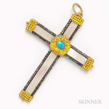 Mother-of-pearl Cross Pendant