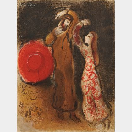 Marc Chagall (French/Russian, 1887-1985) The Meeting of Ruth and Boaz