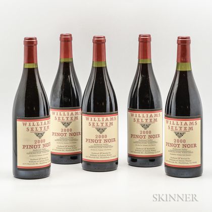 William Selyem Ferrington Vineyard Pinot Noir 2000, 5 bottles 