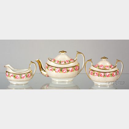 Copeland Hand-painted China Tea Set