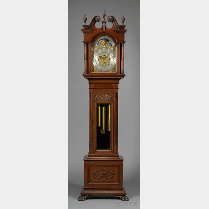Mahogany Quarter-Chiming Tall Clock
