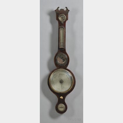 Mahogany Wheel Barometer by Ruse & MacDonald