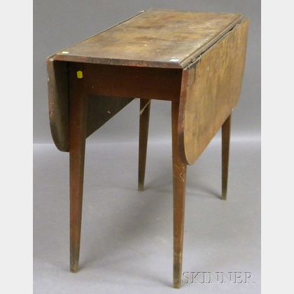 Federal Birch Drop-leaf Table with Tapering Legs