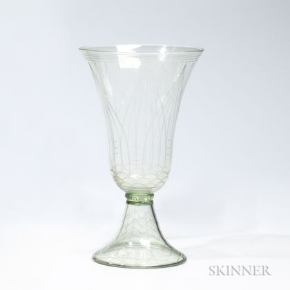 Whitefriars Etched Glass "Historismus" Goblet
