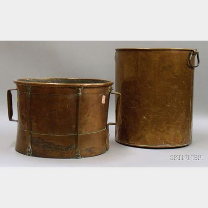 Copper Bucket and Measure. 