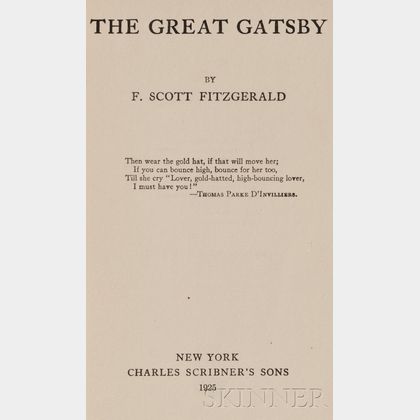 Fitzgerald, F. Scott (1896-1940)