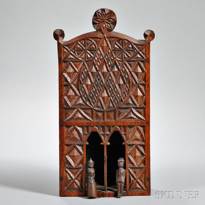 Chip-carved Puppet Box