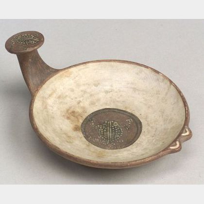 Pre-Columbian Polychrome Pottery Dish