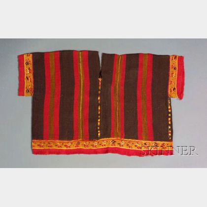 Pre-Columbian Polychrome Woven Tunic