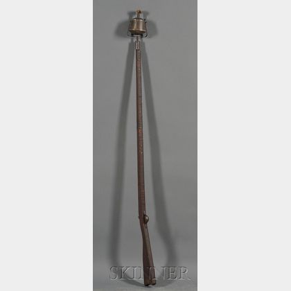 Tin and Wood Rifle-form Parade Lantern