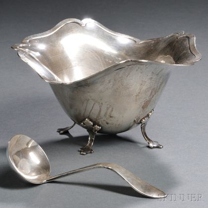 Shreve Footed Bowl and Ladle 