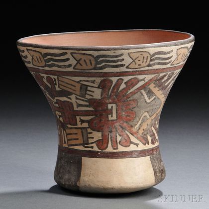 Nasca Polychrome Pottery Beaker
