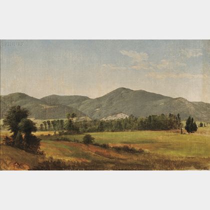Asher Brown Durand (American, 1796-1886) New England Hills /A Vermont Landscape 