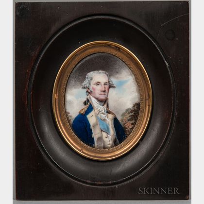 William Russell Birch (Pennsylvania/England, 1755-1834) Portrait Miniature of General George Washington