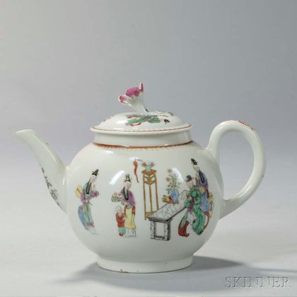 Worcester Porcelain Teapot and Cover