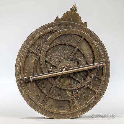 Brass Single-plate Indian Astrolabe