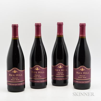 Rex Hill Jacob Hart Vineyard Pinot Noir 1998, 4 bottles 