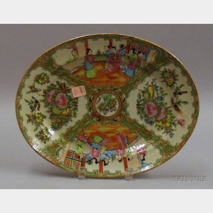 Chinese Export Porcelain Rose Medallion Platter