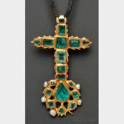 Antique Emerald Pendant