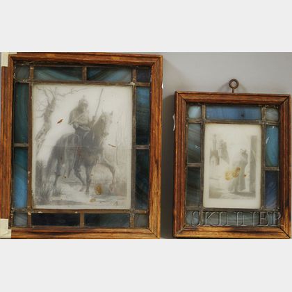John La Farge (American, 1835-1910) Lot of Two Cliché-verre Glass Drawings for Robert Browning's Men and Women