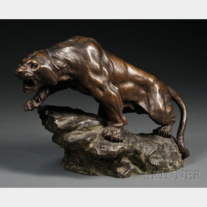Bronze Figure of a Panther