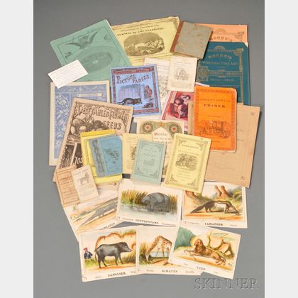 Group of 19th Century Softcover Children's Books, Catalogs, and Historical and Religious Publications and Ephemera